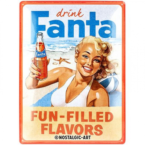 Blechschild Fanta Blondine 1
